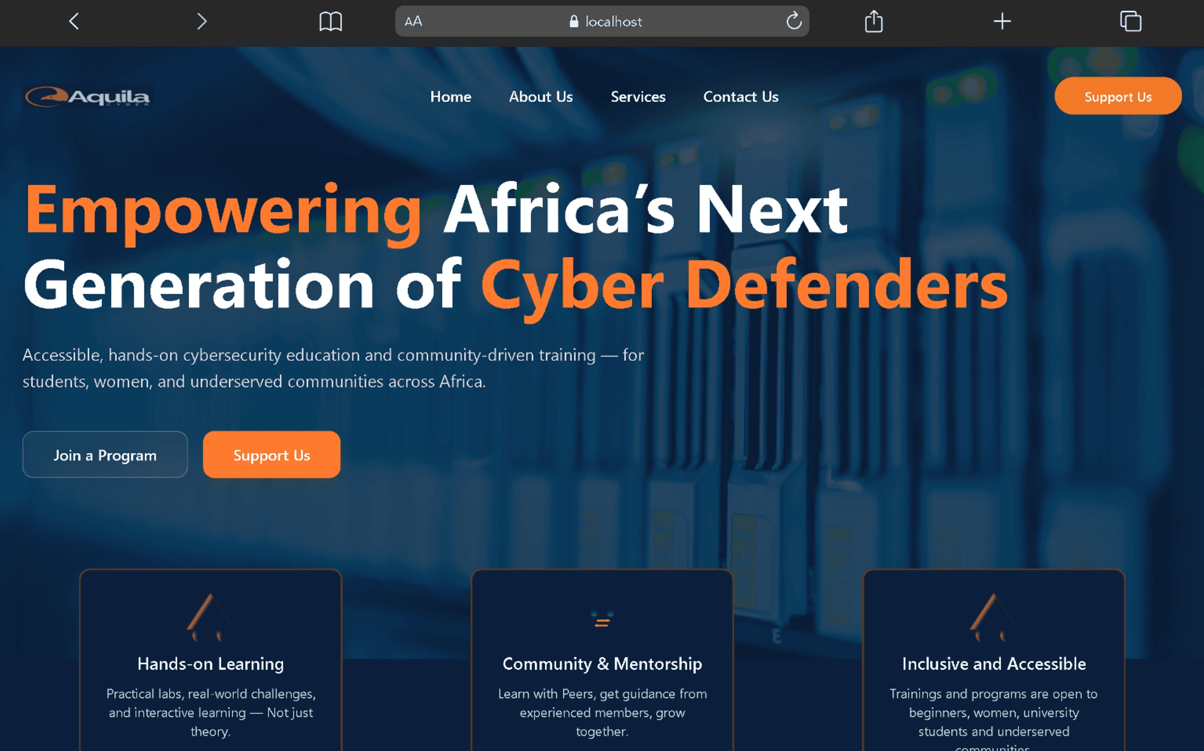 Aquila Website | Jan 2026 - present